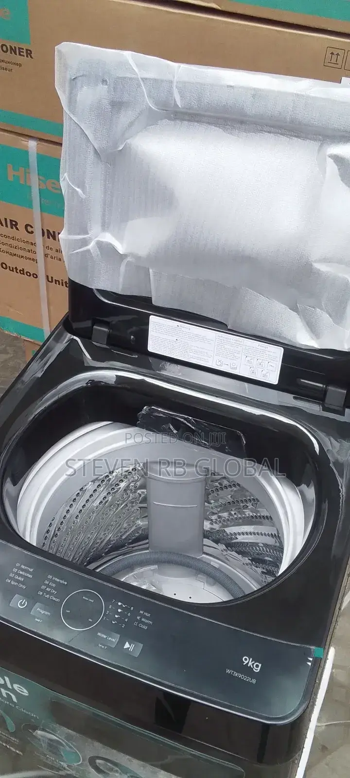 Hisense 9kg Top Loader Automatic Washing Machine Wt3k9022ub