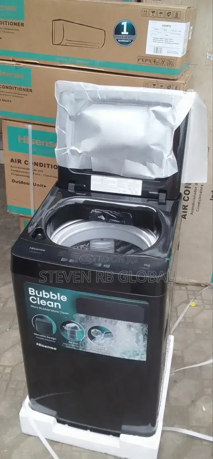 Hisense 9kg Top Loader Automatic Washing Machine Wt3k9022ub