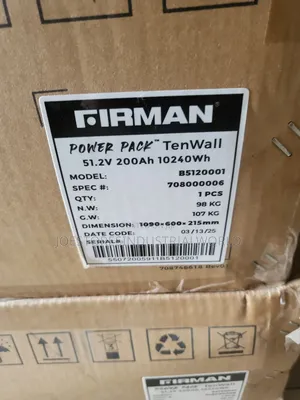 Firman 10kwh Lithium Battery 51.2v