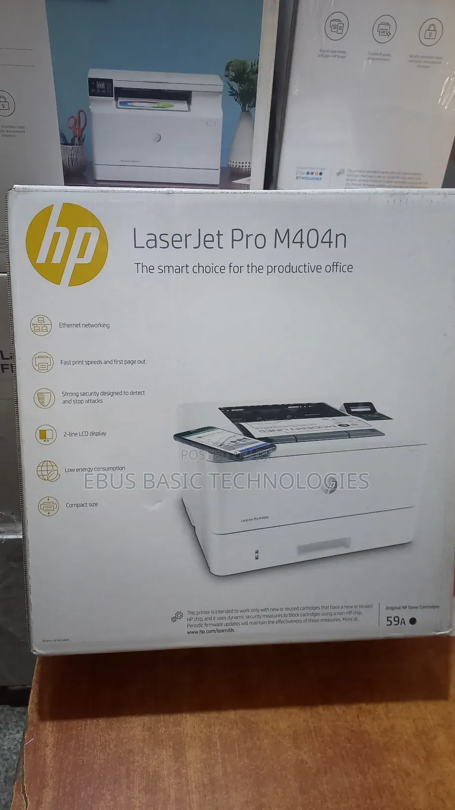 Hp Laserjet Pro M404n Single Black and White Printer