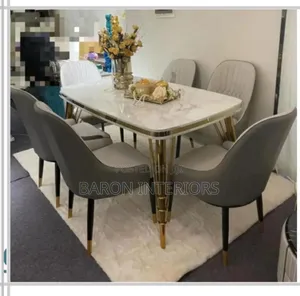 Marble Top Dinning Set by 6 Is Available