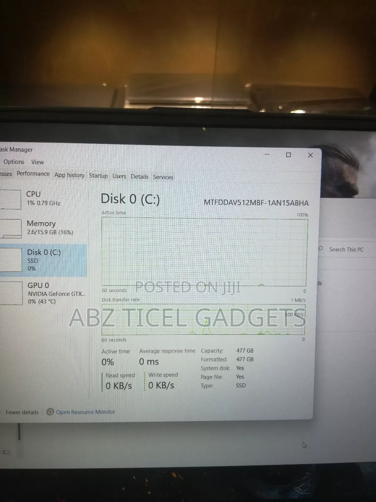 Laptop Asus ROG Strix GL503 16GB Intel Core I7 SSD 512GB