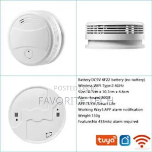 Smart Photoelectric Smoke Detector Wifi