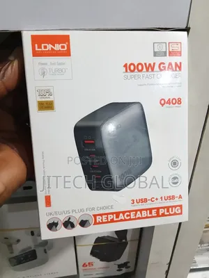 Ldnio 100w Gan Super Fast Charger 4-Port Usb Pd Charger