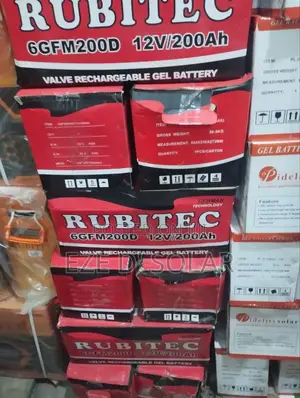 200ah/12v Rubitec Valve Rechargeable Gel Battery