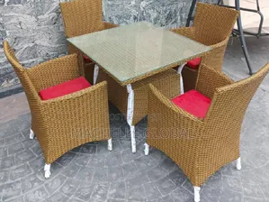 Rattan Outdoor Door Chair and Table
