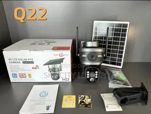 U Box Dual Lens CCTV Camera With Solar Panel