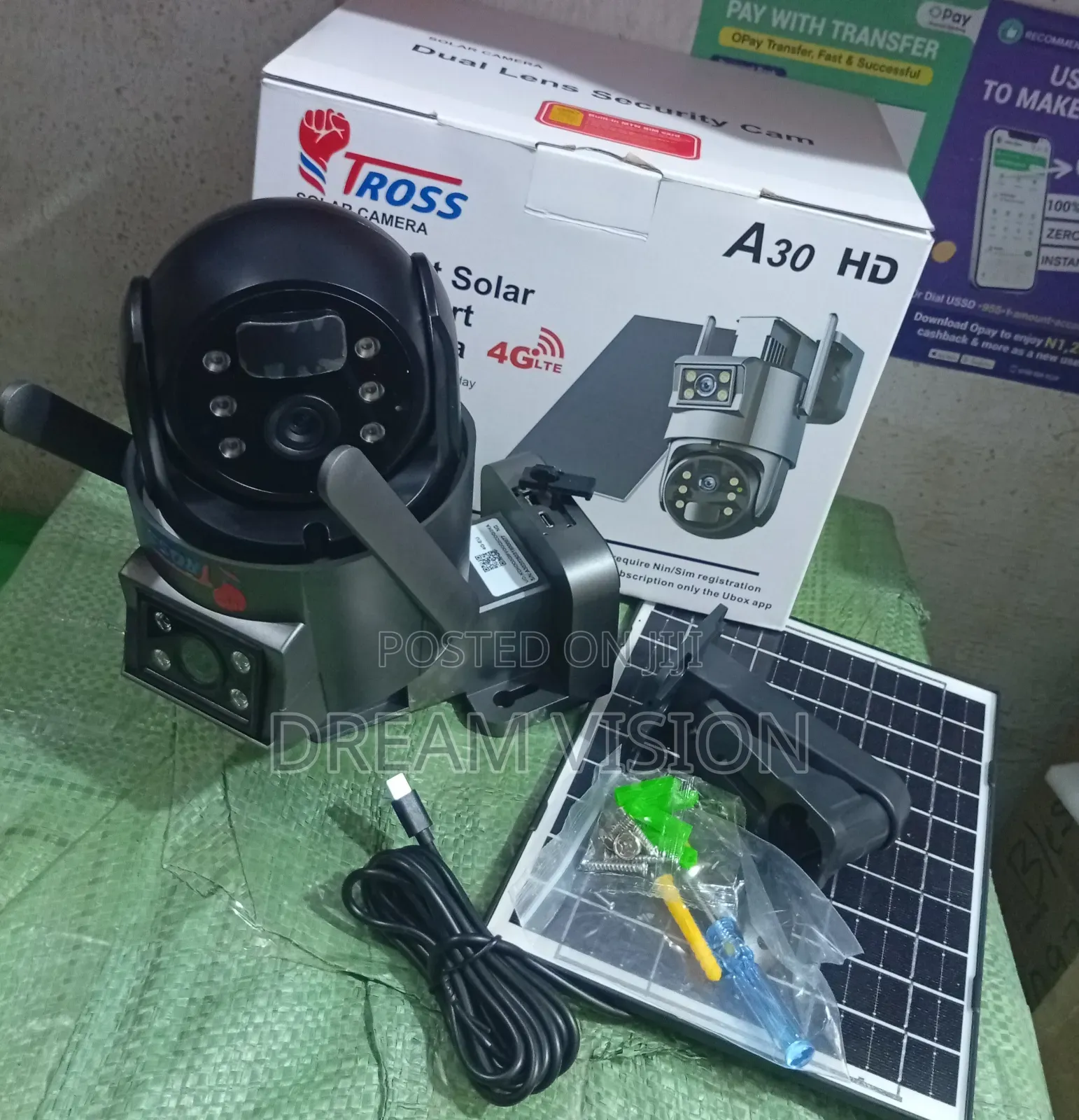 Dual Lens Solar Security Camera