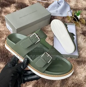 High Quality Brunello Cucinelli Luxury Luxe Slide Slippers