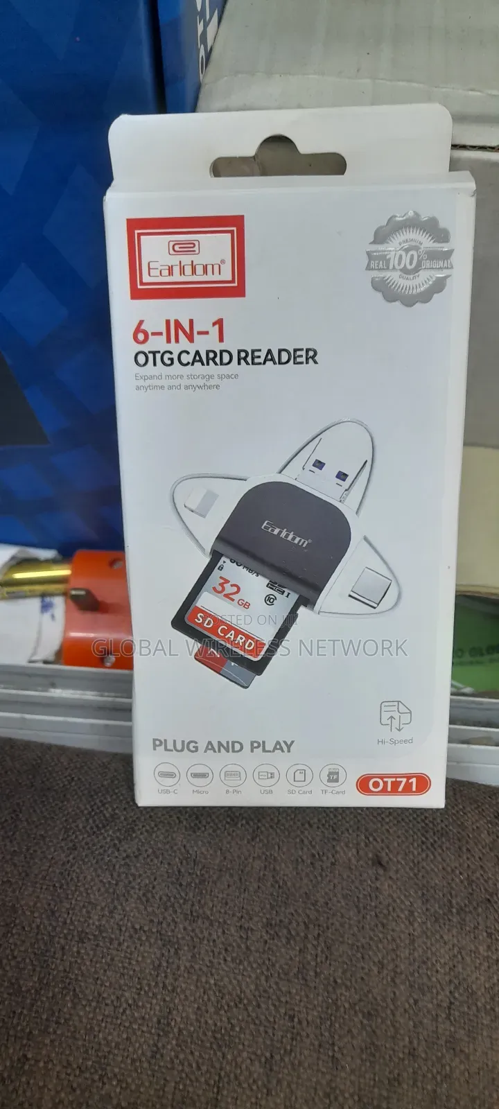 Earldom 6-in-1 Otg Card Reader