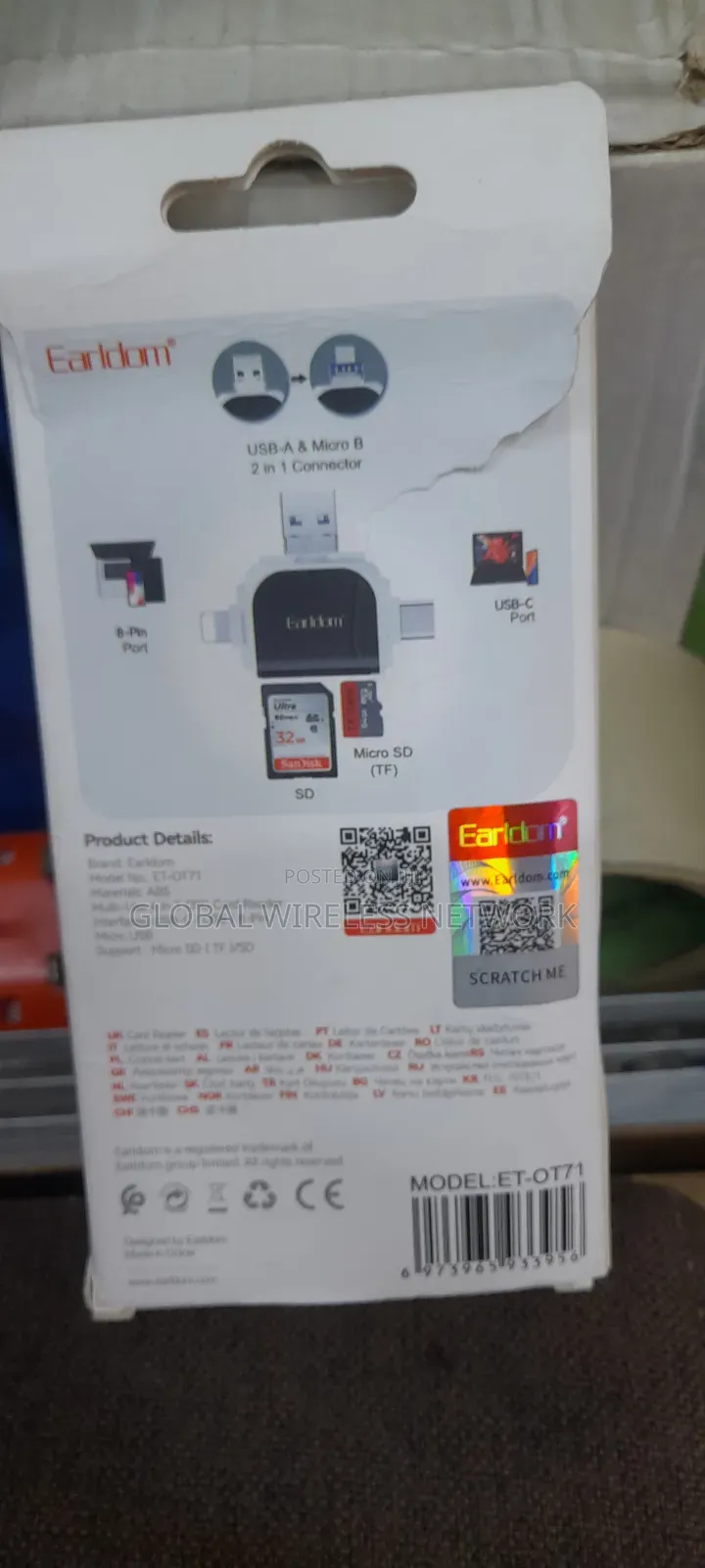 Earldom 6-in-1 Otg Card Reader