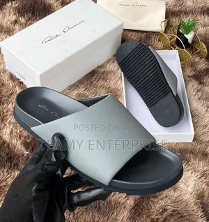 High Quality Rick Owen Slide Luxury Palm Slippers