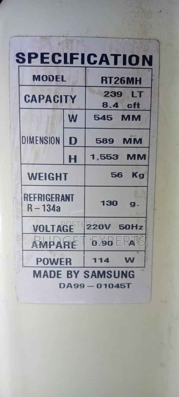 Fridge for Sale