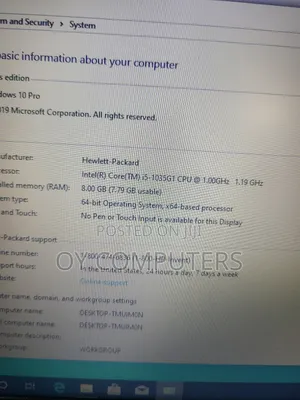 Laptop HP 250 G7 8GB Intel Core I5 SSD 256GB