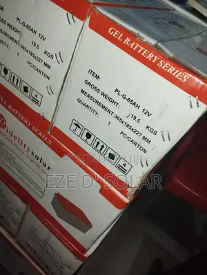 65ah/12v Pidelity Solar Gel Battery