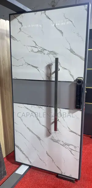 White Marble Pivot Entrance
