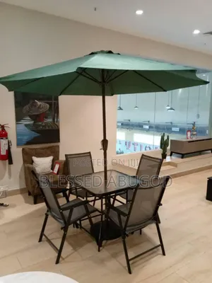 Executive Out Door Chair, With Table and Umbrella