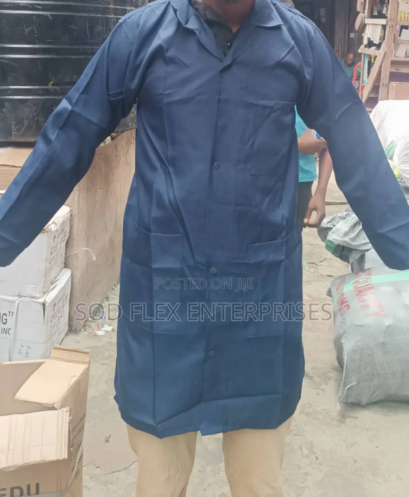 Durable Blue Lab Coat
