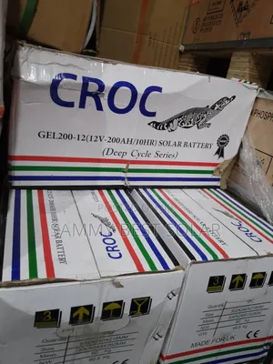 200ah 12volts Croc Dry Cell Solar Battery (Deep Cycle Series