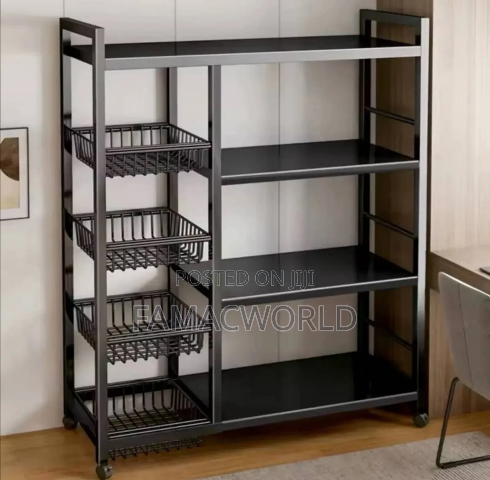 Kitchen Organizer With Basket