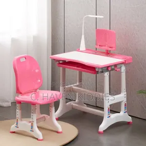 Quality Children Table and Chair With Reading Light