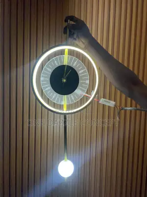 Wall Clock With Integrated Led Lighting