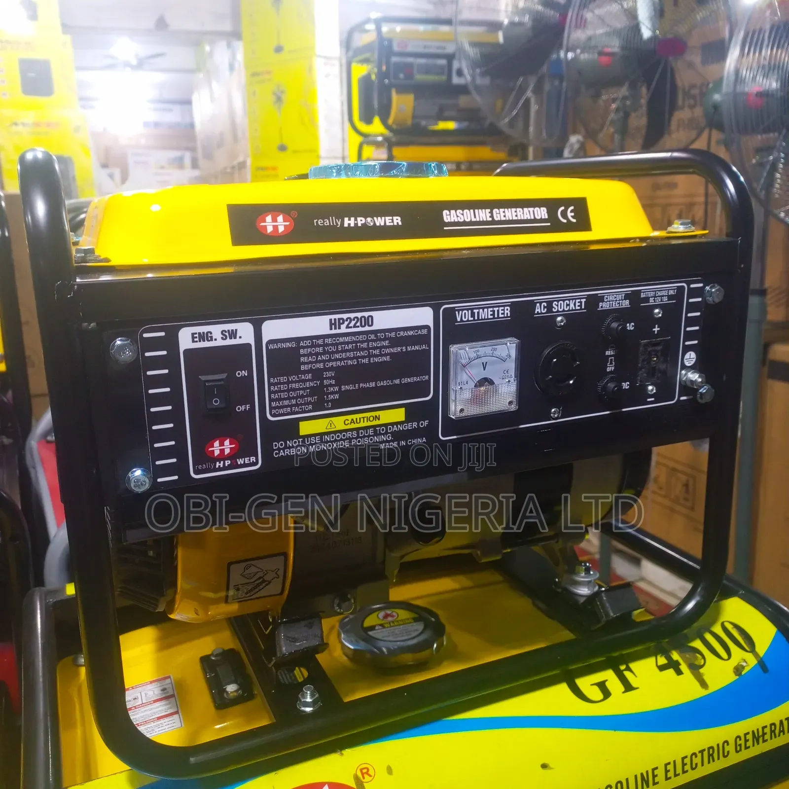 Obi Generator Hipower Hp2200 100% Copper 1.8kva Generator Set for sale - Obi-gen ...