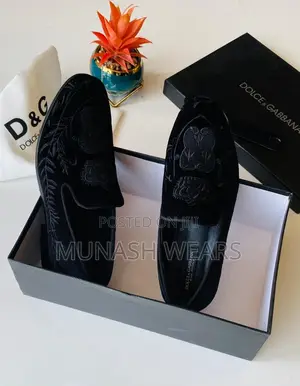 Dolce Gabbana Crated Velvet Shoe 40-46