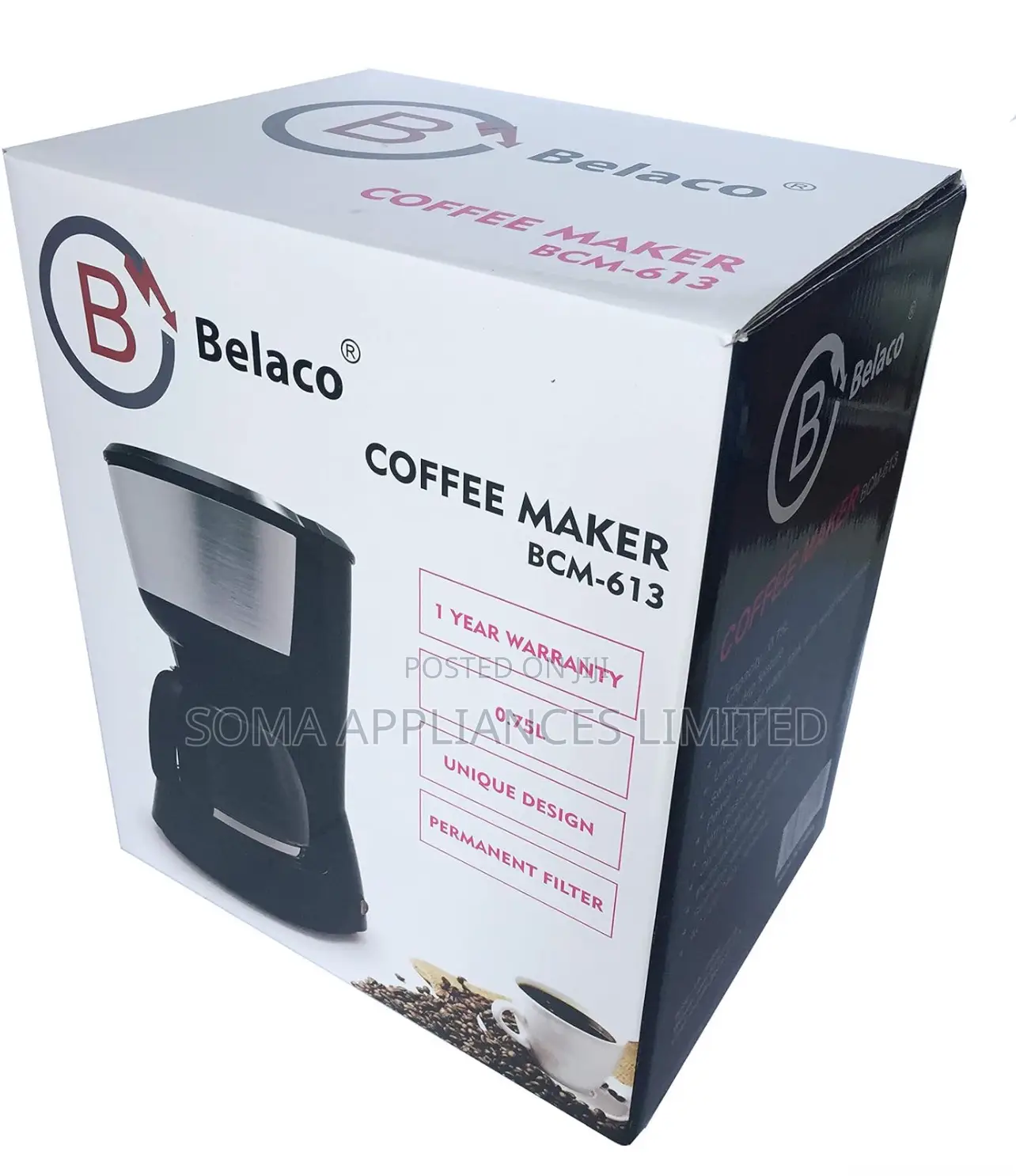 Belaco Anti-Drip Coffee Maker, Tea Maker With Ss Panel