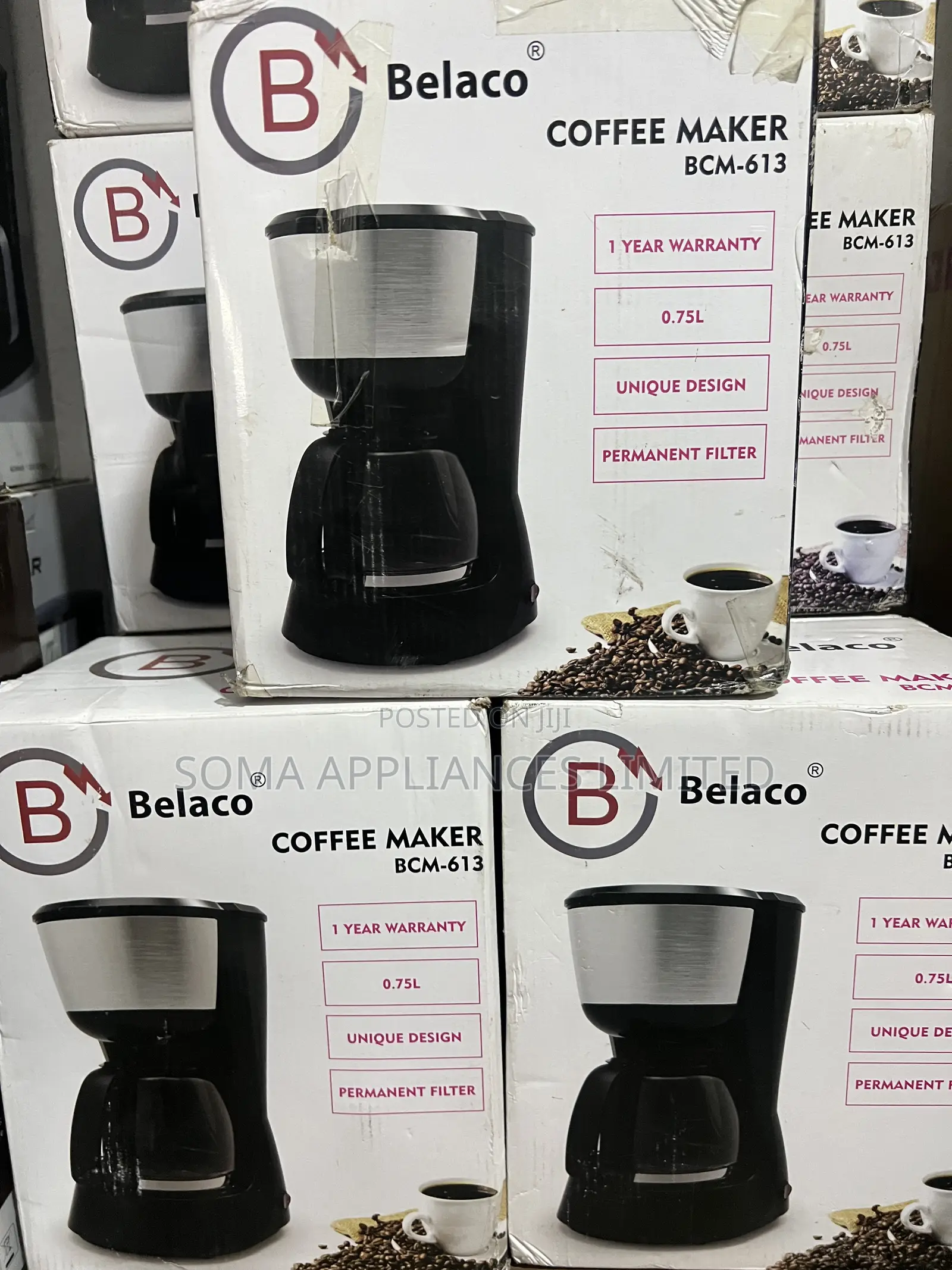 Belaco Anti-Drip Coffee Maker, Tea Maker With Ss Panel