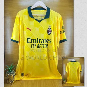 Ac Milan Official 25/26 Away Yellow Jersey
