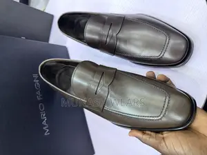 Pure Italian Brown Mario Fagni Shoes for Men