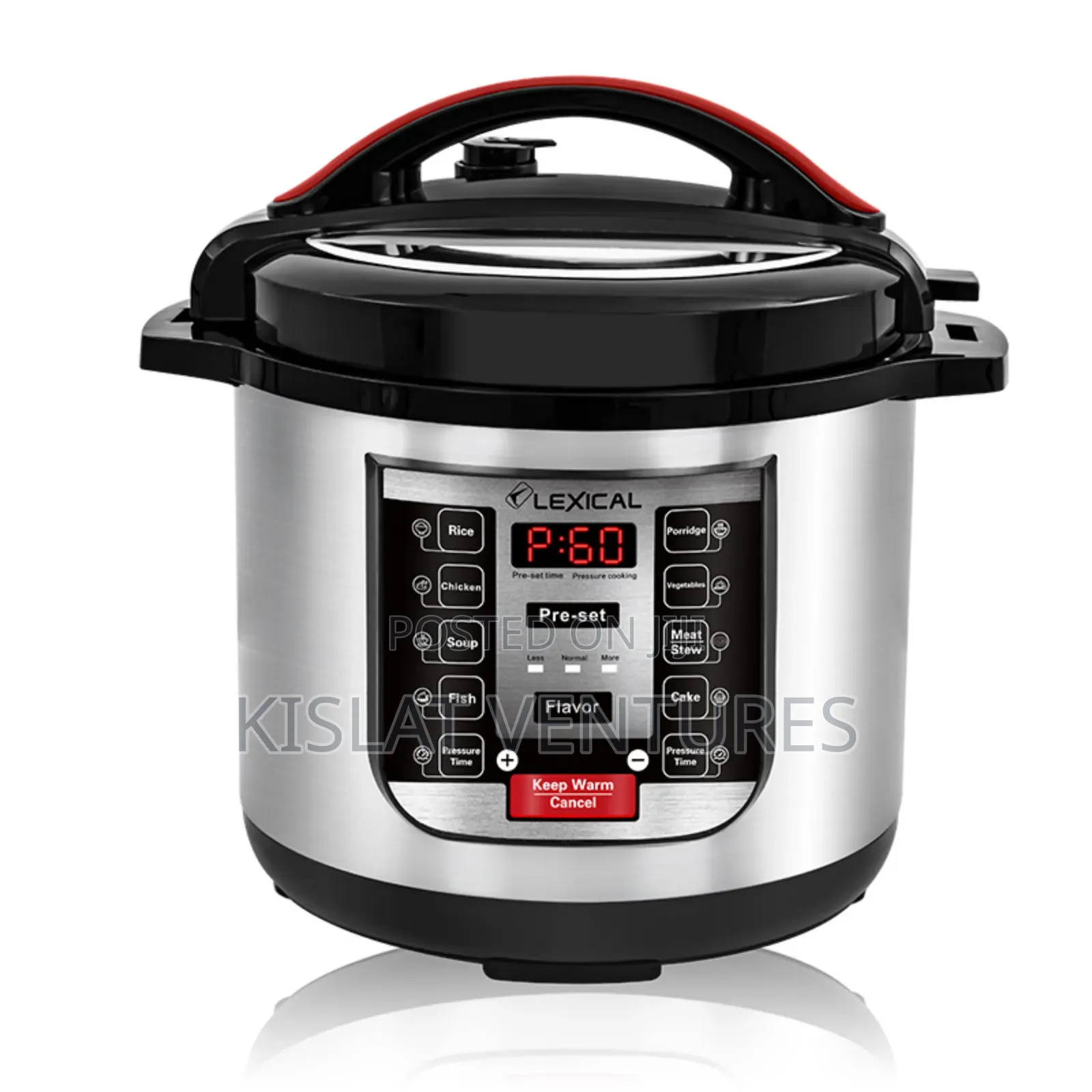 Lexical Electric Pressure Cooker 8l - 1300w