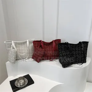2in1 Tweed Ladies Tote Bag