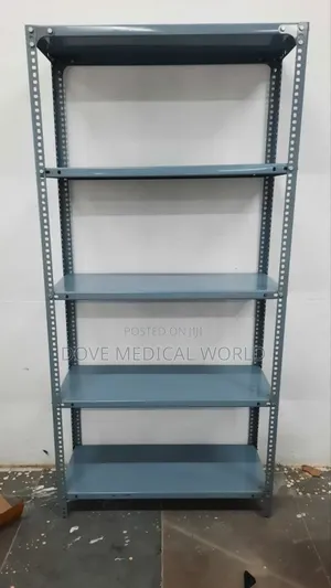 4-Step Bolted Steel Shelving Rack With Adjustable Shelves
