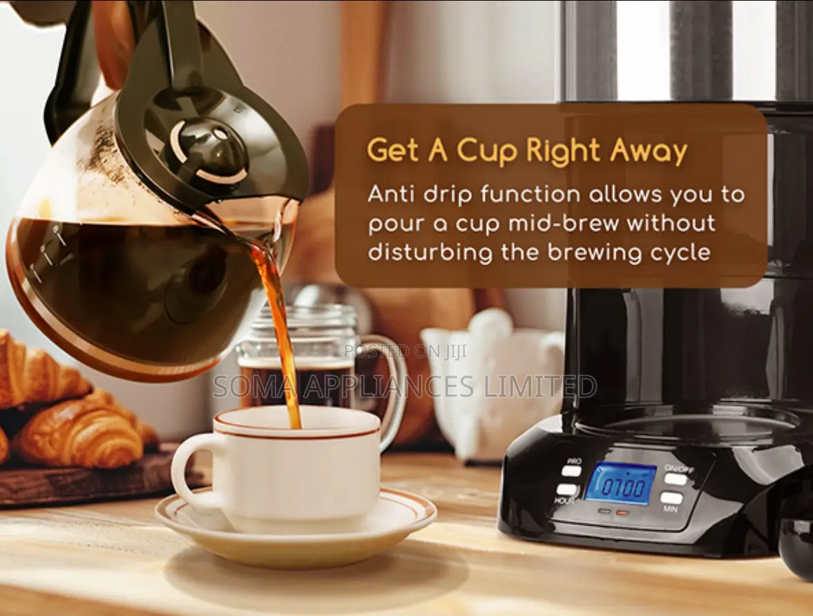 Aigostar Programmable Filter Coffee Machine With Anti-Drip