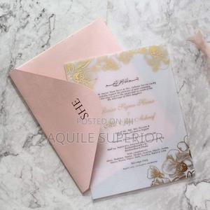Printed Acrylic Wedding Invitation Card in Lekki - Printing Services, Aquile Superior | Jiji.ng