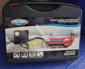 Car Jump Starter Kit With Power Bank And Auto Air Compressor
