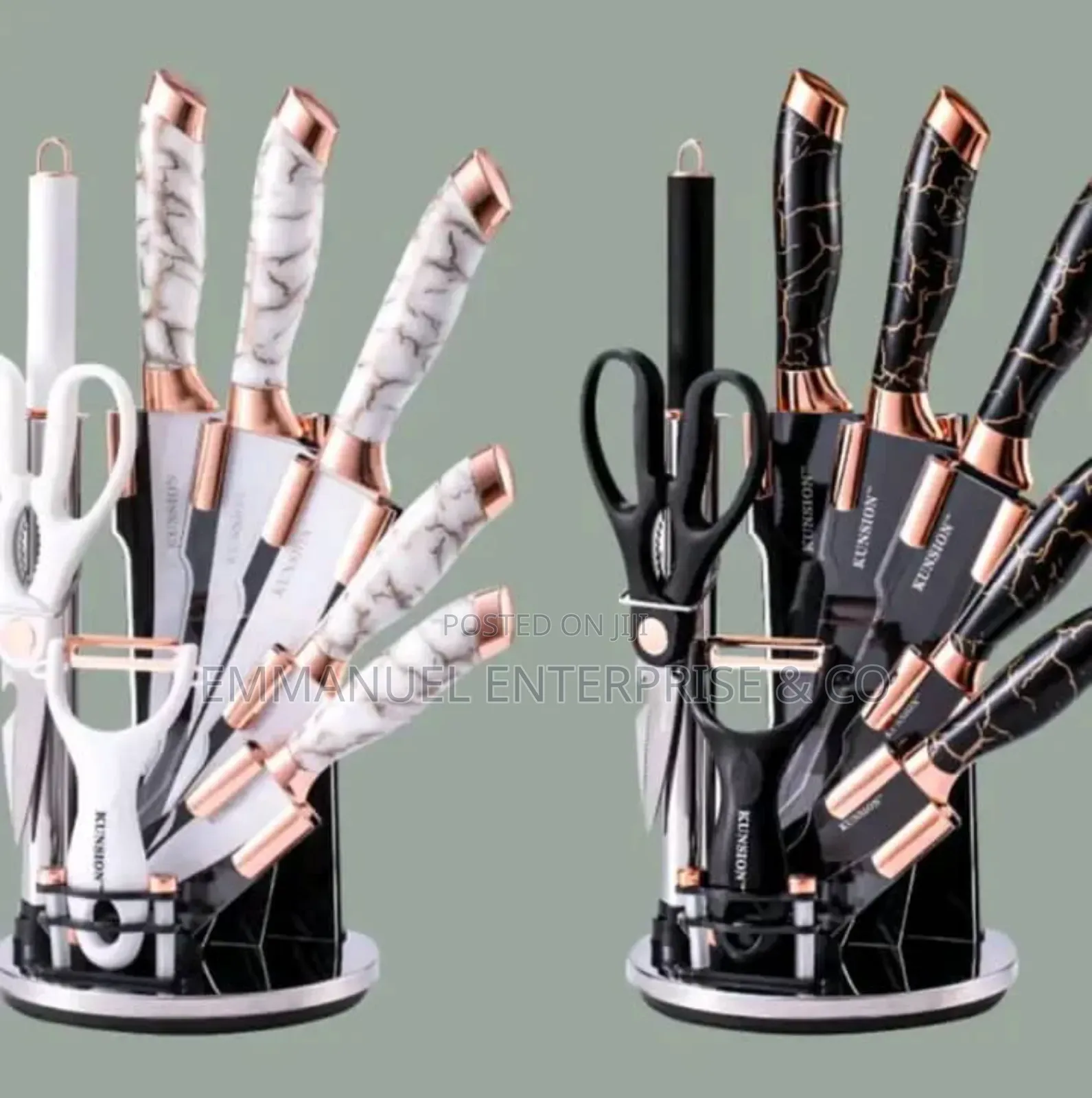 8pcs Kitchen Knife/Scissors With Stand