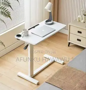 Mobile Adjustable Laptop Table With Lever