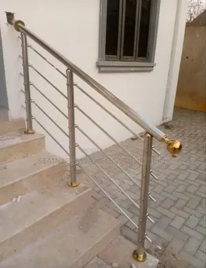 Stainless Handrails With Touch of Gold