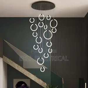 Living Room Chandelier Modern Ring Led Lamp