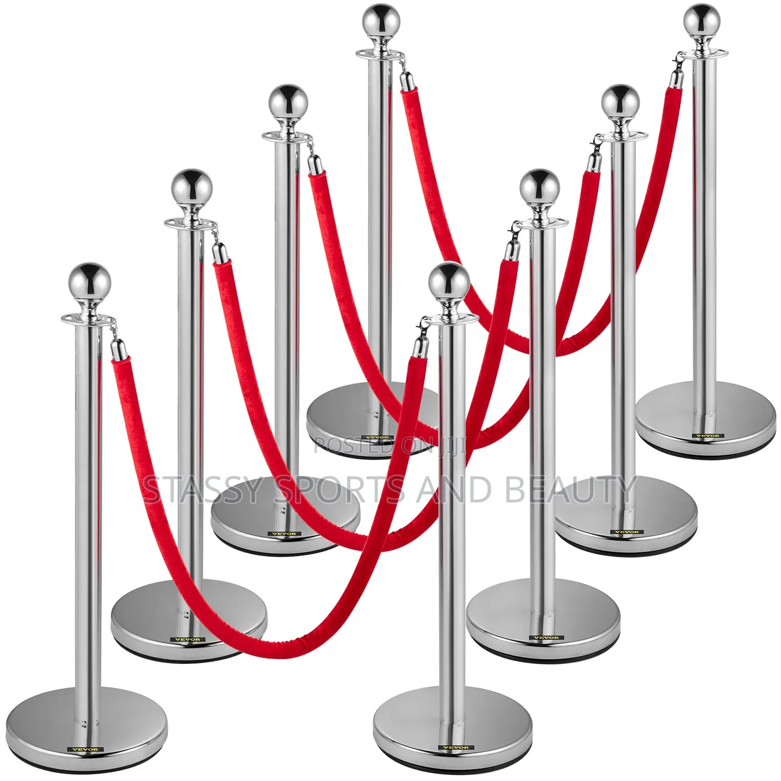 Stanchion Crowd Divider ( 2 Legs, 1 Rope)