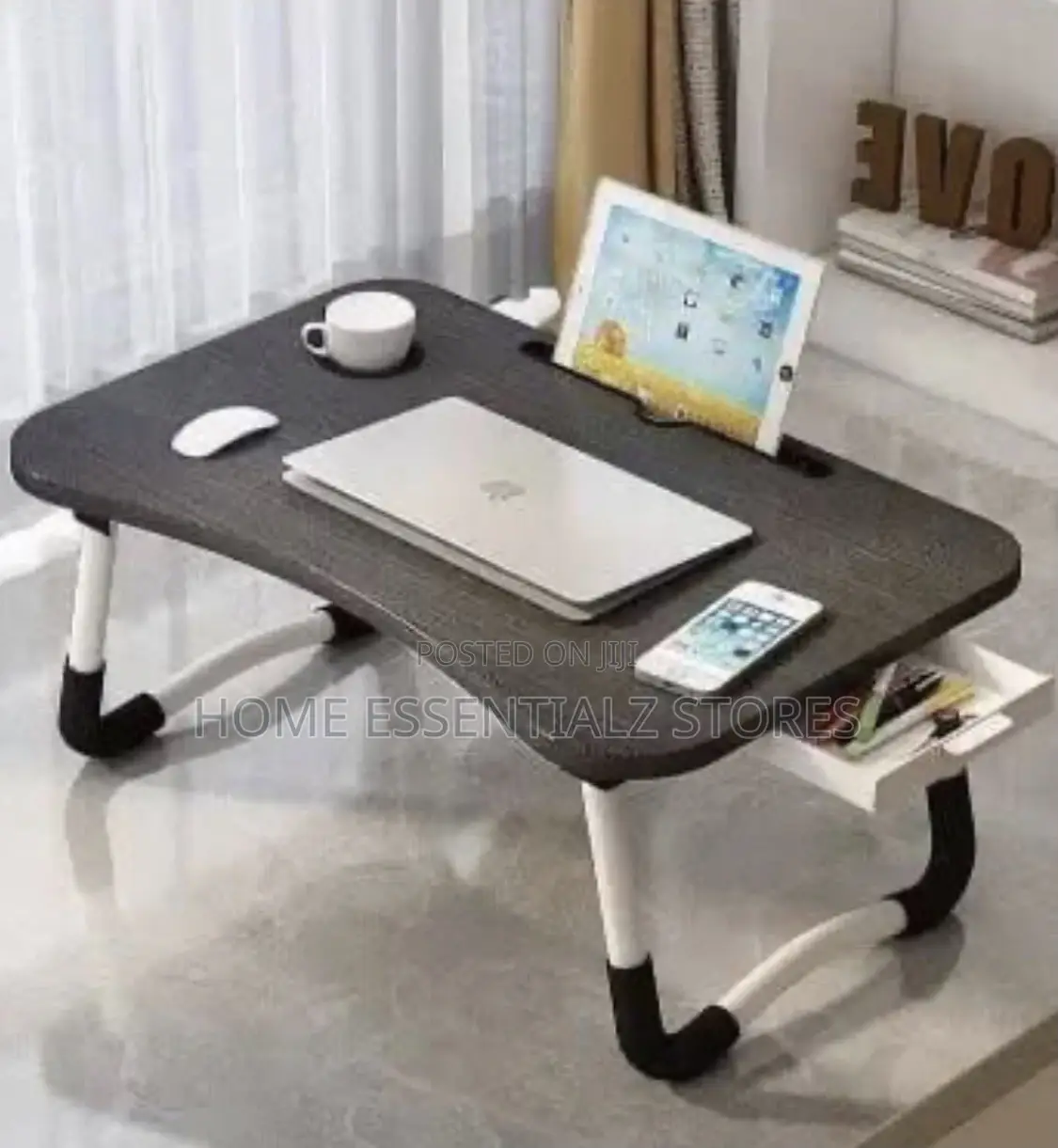 Bed Laptop Computer Table With Cup Holder