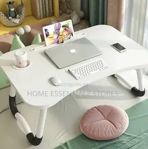 Bed Laptop Computer Table With Cup Holder