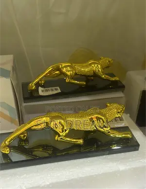 Golden Leopard Car Ornament Decoration Father Gift