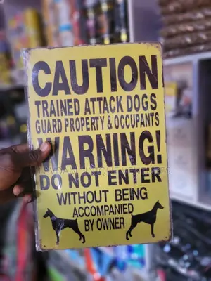 Dog Caution Warning Sign – Keep Out, Pet on Guard