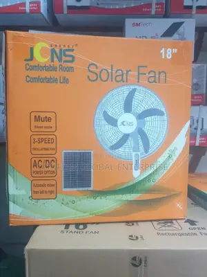 JCNS 18" Inches Solar Standing Fan