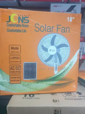 JCNS 18" Inches Solar Standing Fan