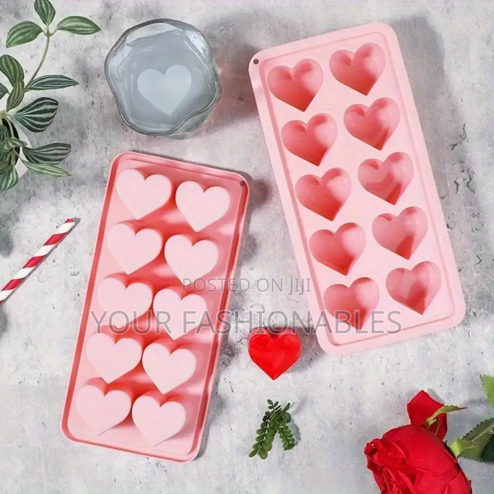 Silicone Heart  Ice Cube Mould and Chocolate Mould